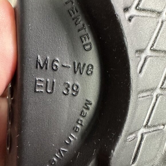 OOFOS Women's Sandals in Black and Blue - Picture 7 of 8